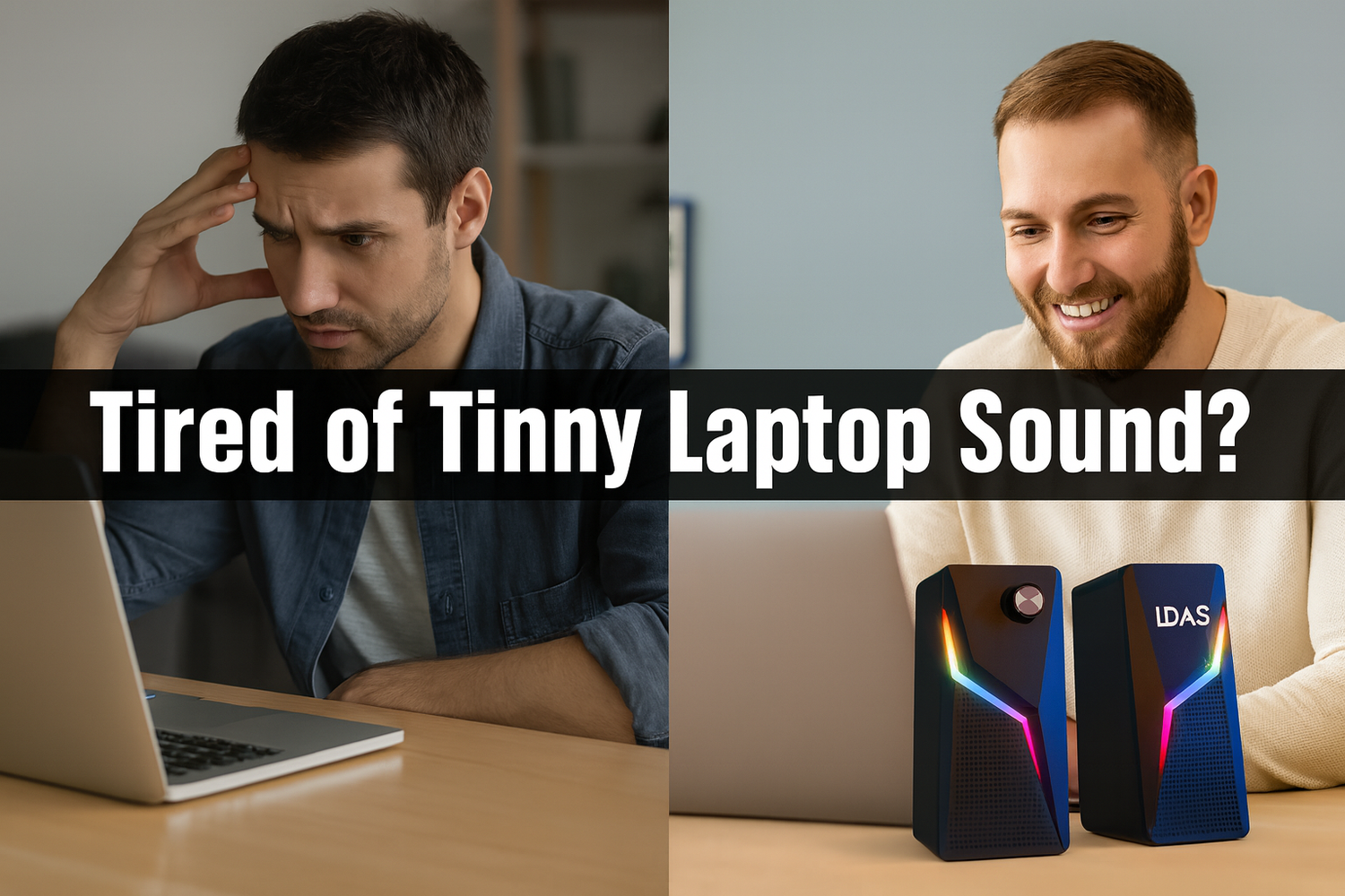 Tired of Tinny Laptop Sound? Upgrade Your Audio with LDAS A8 Speakers