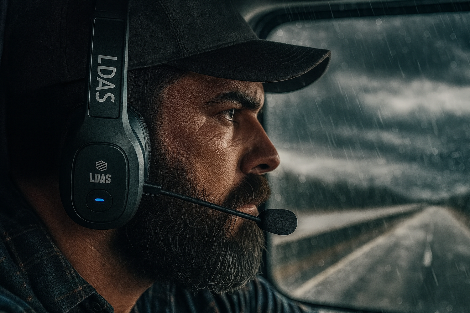 Air‑Tight Calls: LDAS GeForce1 Trucker Bluetooth Headset with ENC & Dual Connection