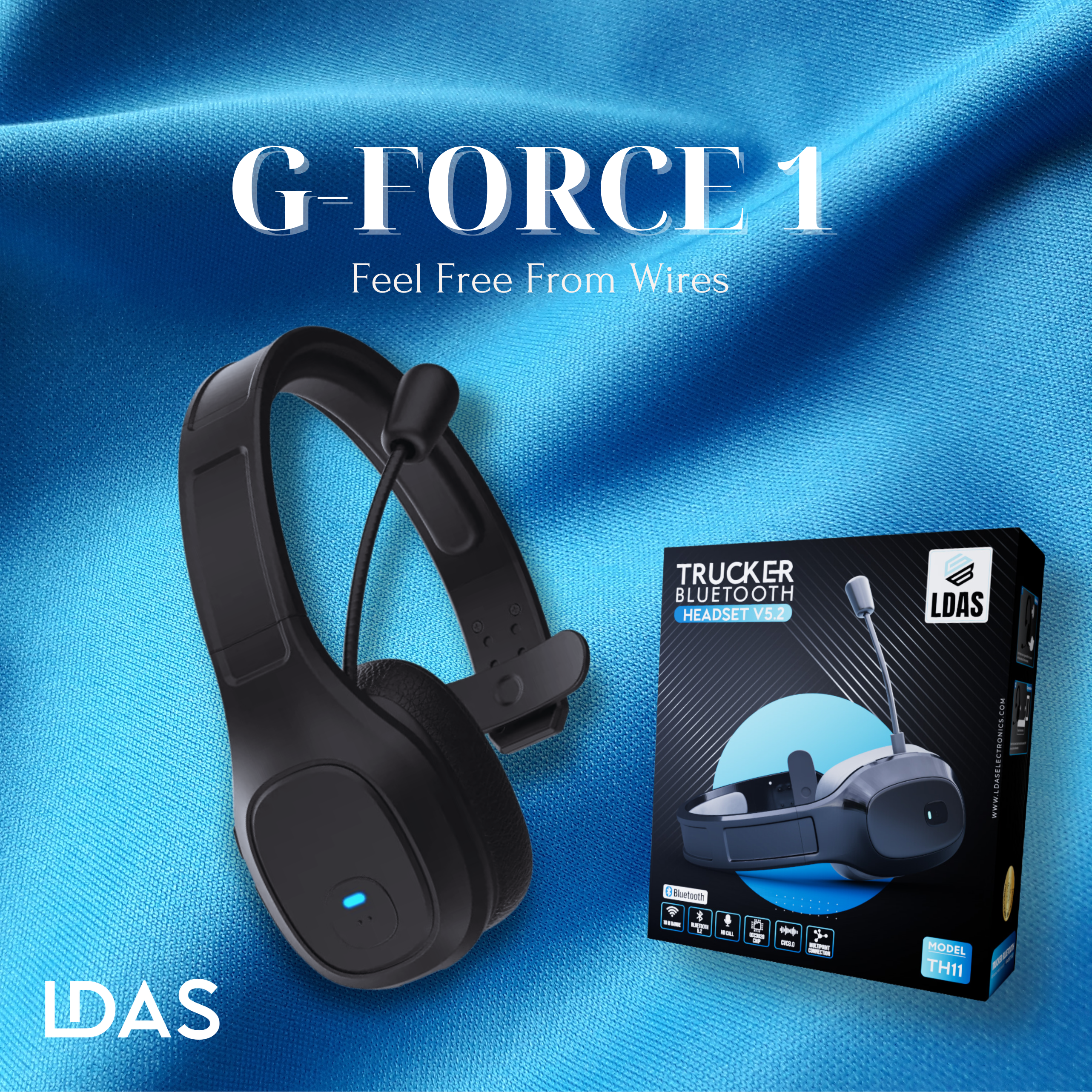 LDAS top quality headset with box and G-FORCE 1 with logo