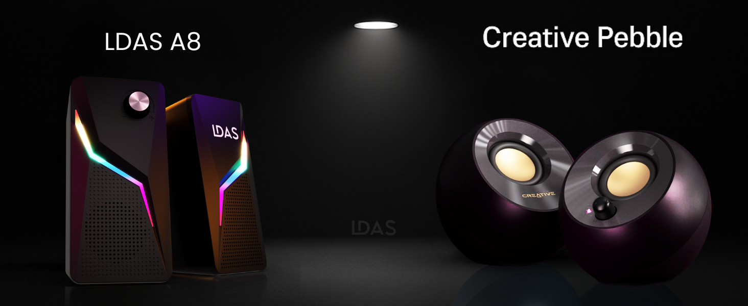 LDAS A8 vs Creative Pebble (V3) — Best Compact Desktop Speakers in 2025