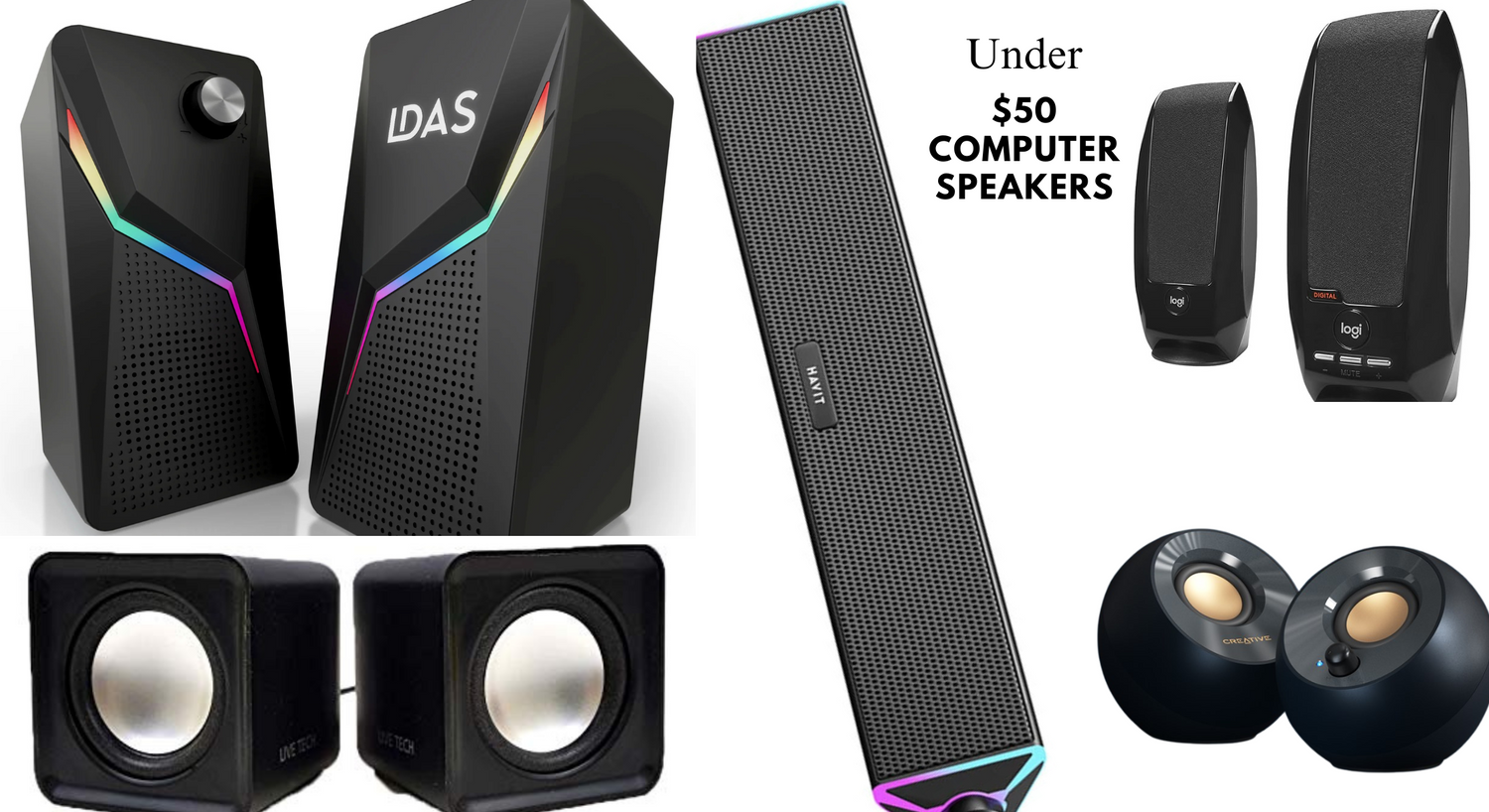 Under $50 speakers collage 5 computer Speakers
