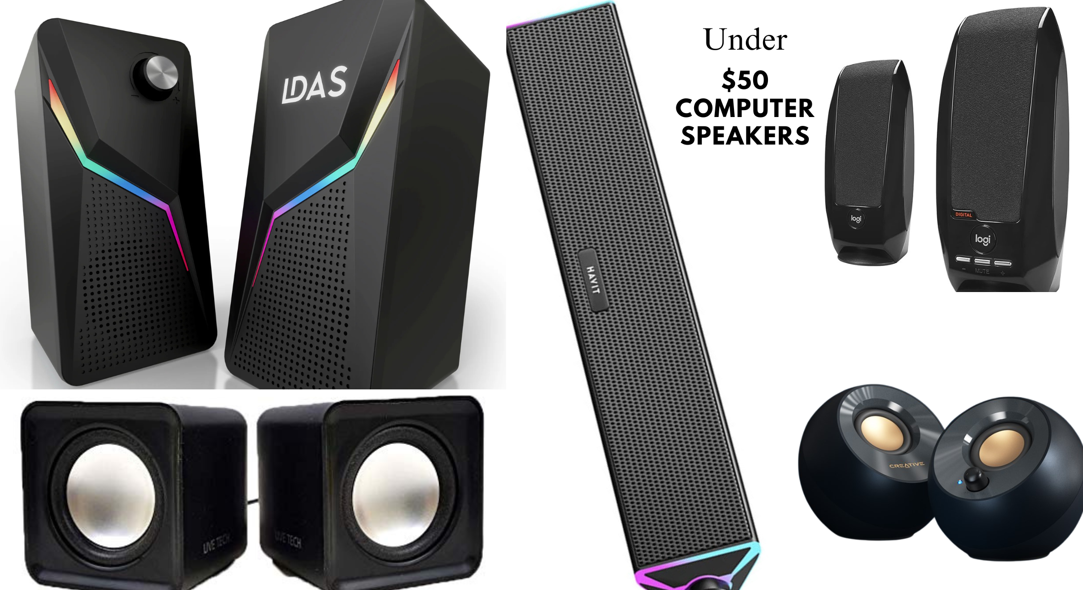 Under $50 speakers collage 5 computer Speakers