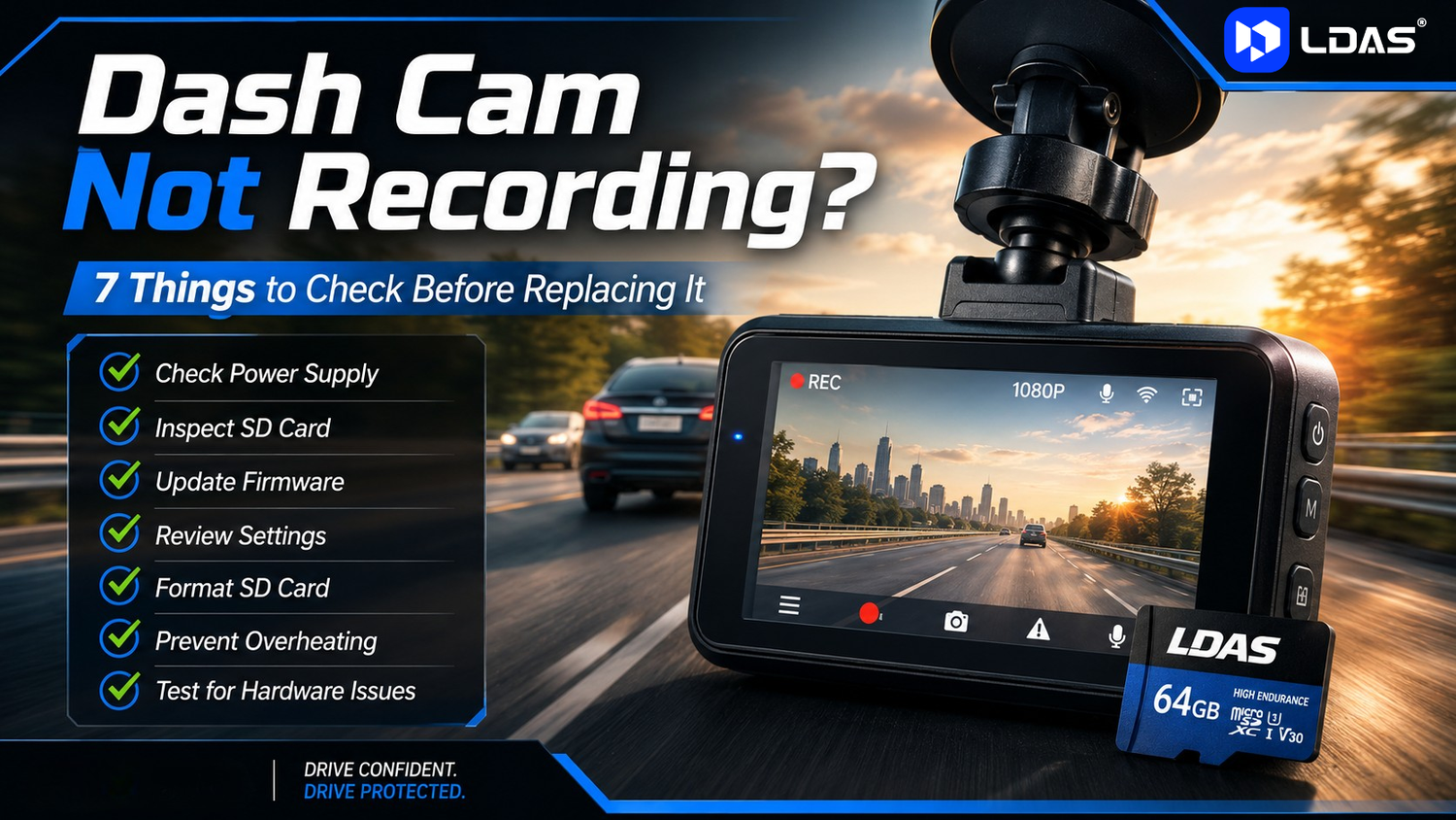 Dash Cam Not Recording? 7 Things to Check Before Replacing It