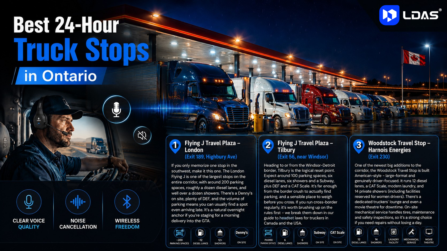 Best 24-Hour Truck Stops in Ontario (2026 Driver's Guide)