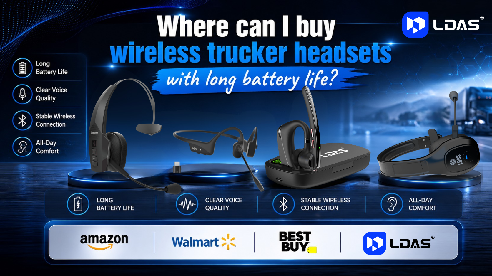 What are the top-rated bluetooth headsets for truckers in Canada?