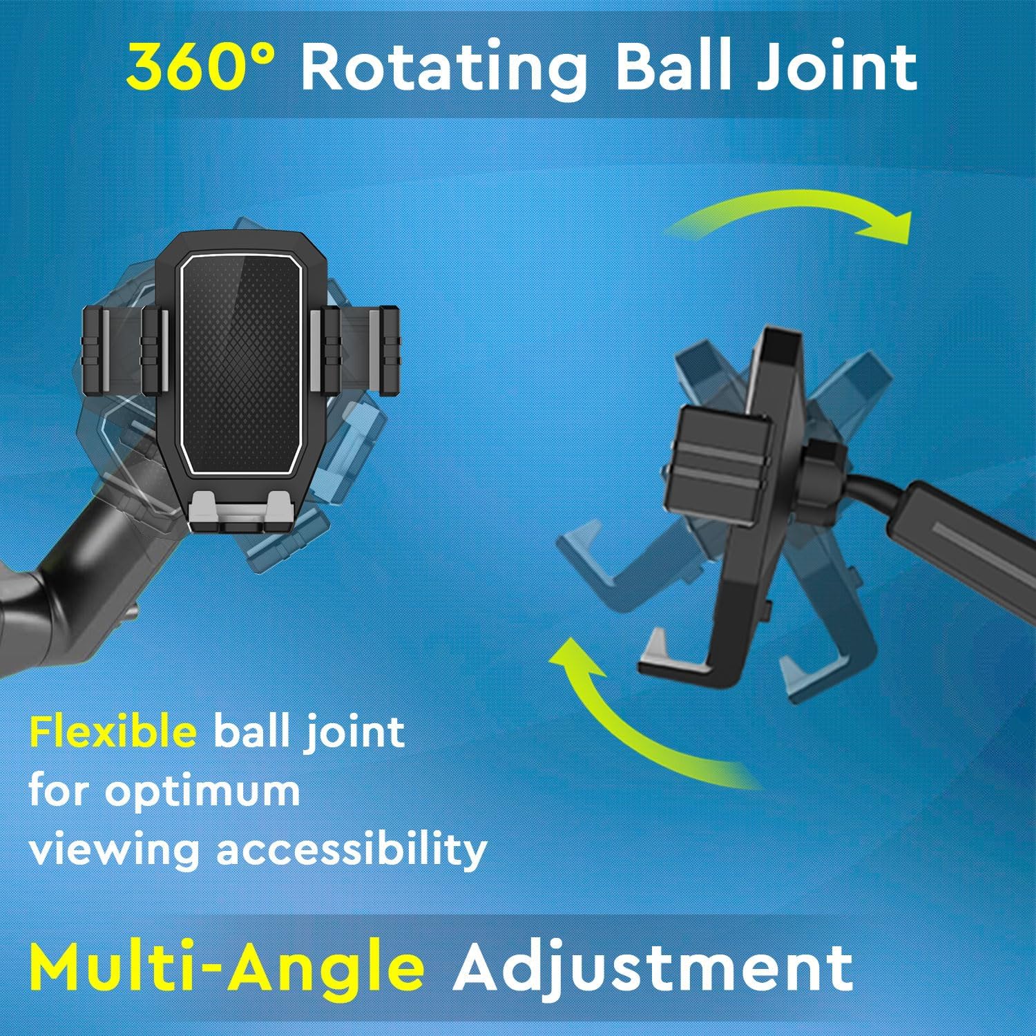 LDAS Phone Mount for Truck, Truck Phone Holder Mount Heavy Duty, Dashboard Windshield Phone Holder for Semi Truck, Suction Cup Phone Mount for Truck Accessories, Compatible with iPhone/Samsung