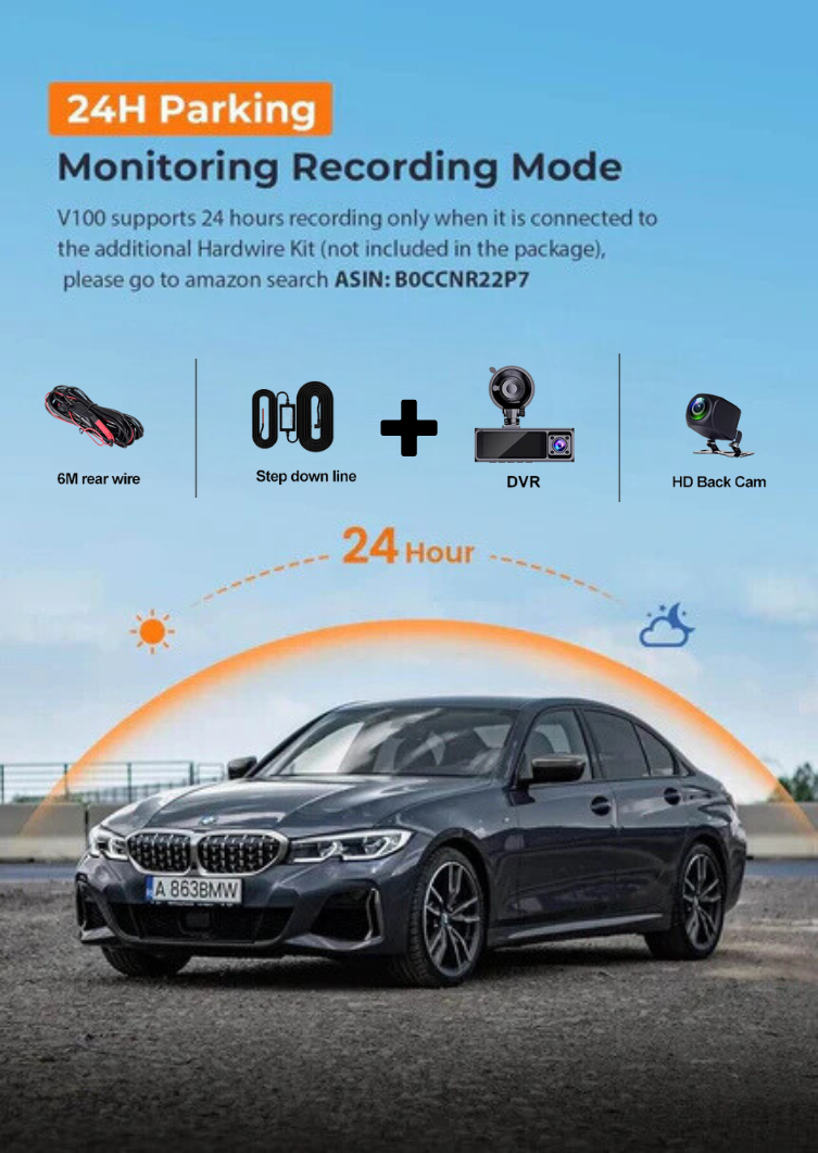 Dash Cam WiFi 2.5K Car Camera, E-YEEGER Front Dash Camera for Cars, Mini Dashcams with App, Night Vision, G-Sensor, Loop Recording, 24H Parking Mode, Free 32G SD Card, Support 256GB Max (Black)