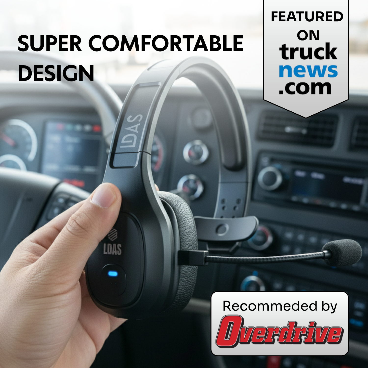 LDAS Trucker Bluetooth Headset TH11