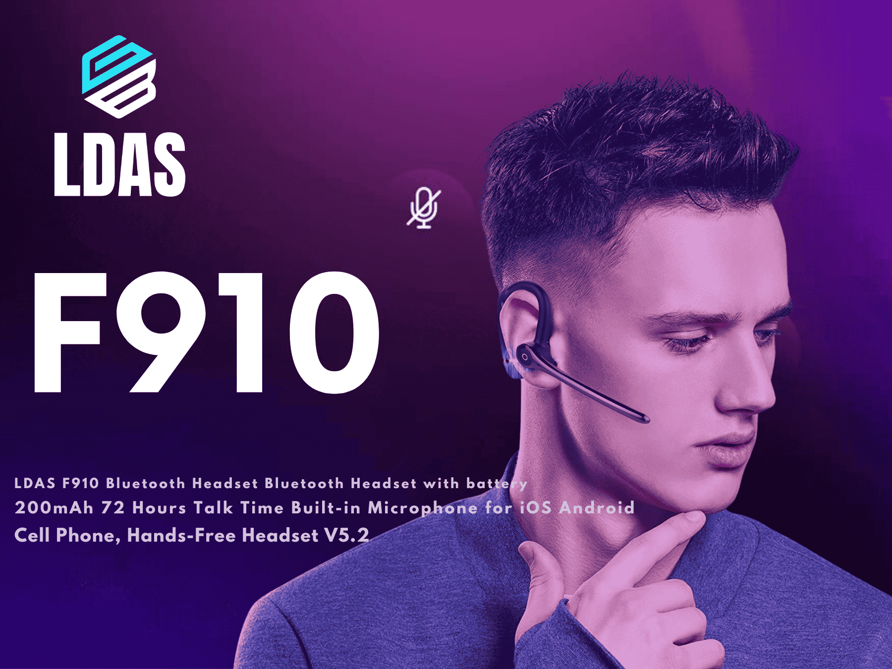 Écouteur Bluetooth LDAS F910