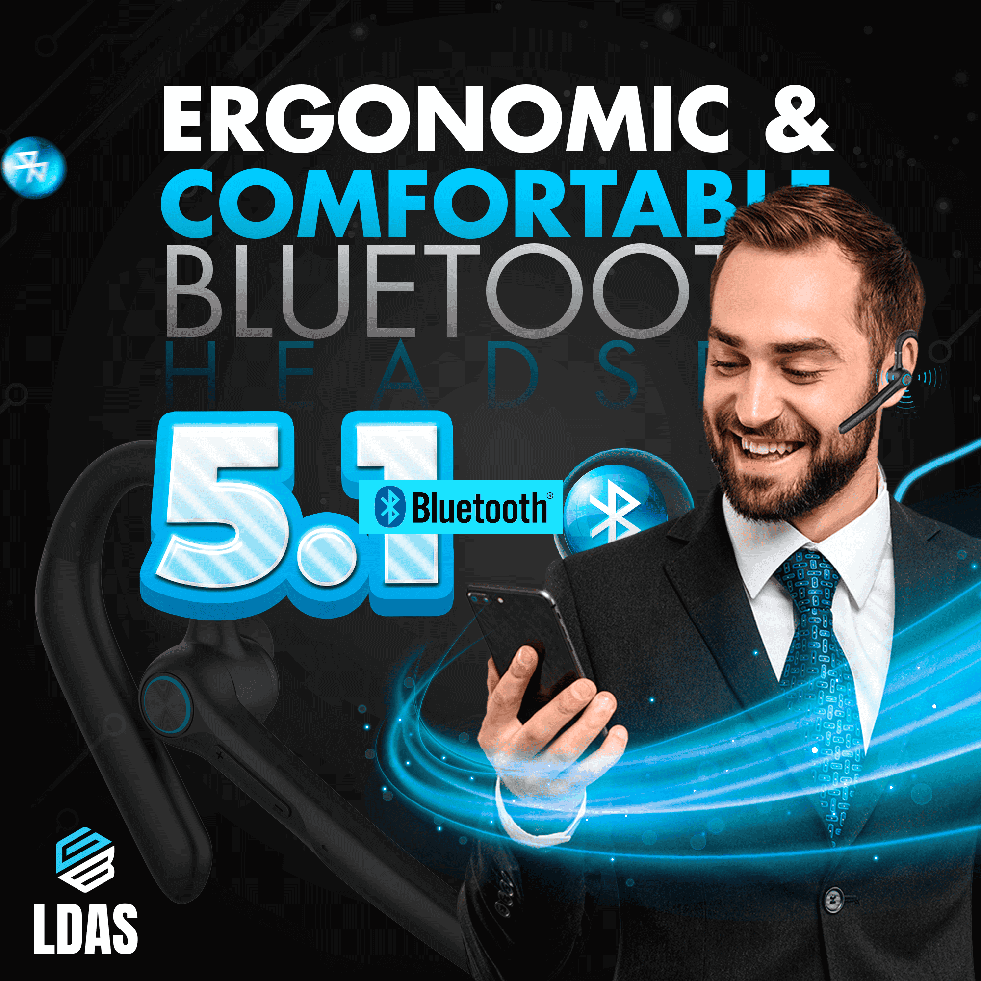 LDAS Bluetooth Headset G3 - LDAS ELECTRONICS