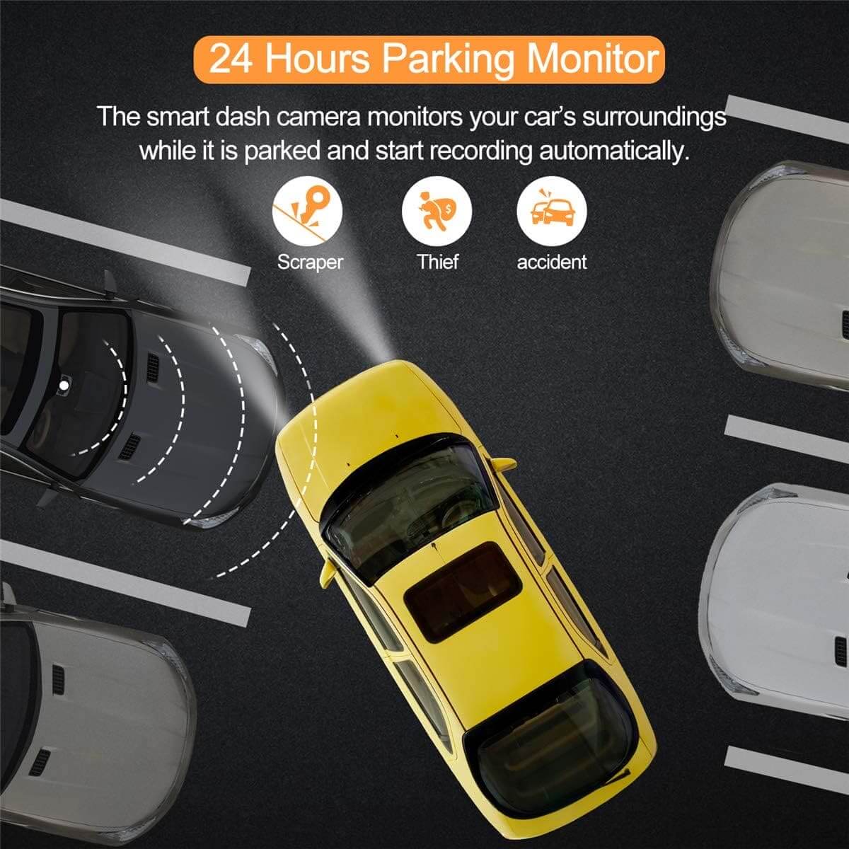 LDAS Dash Cam for Cars Front and Rear and SD Card Included - LDAS ELECTRONICS