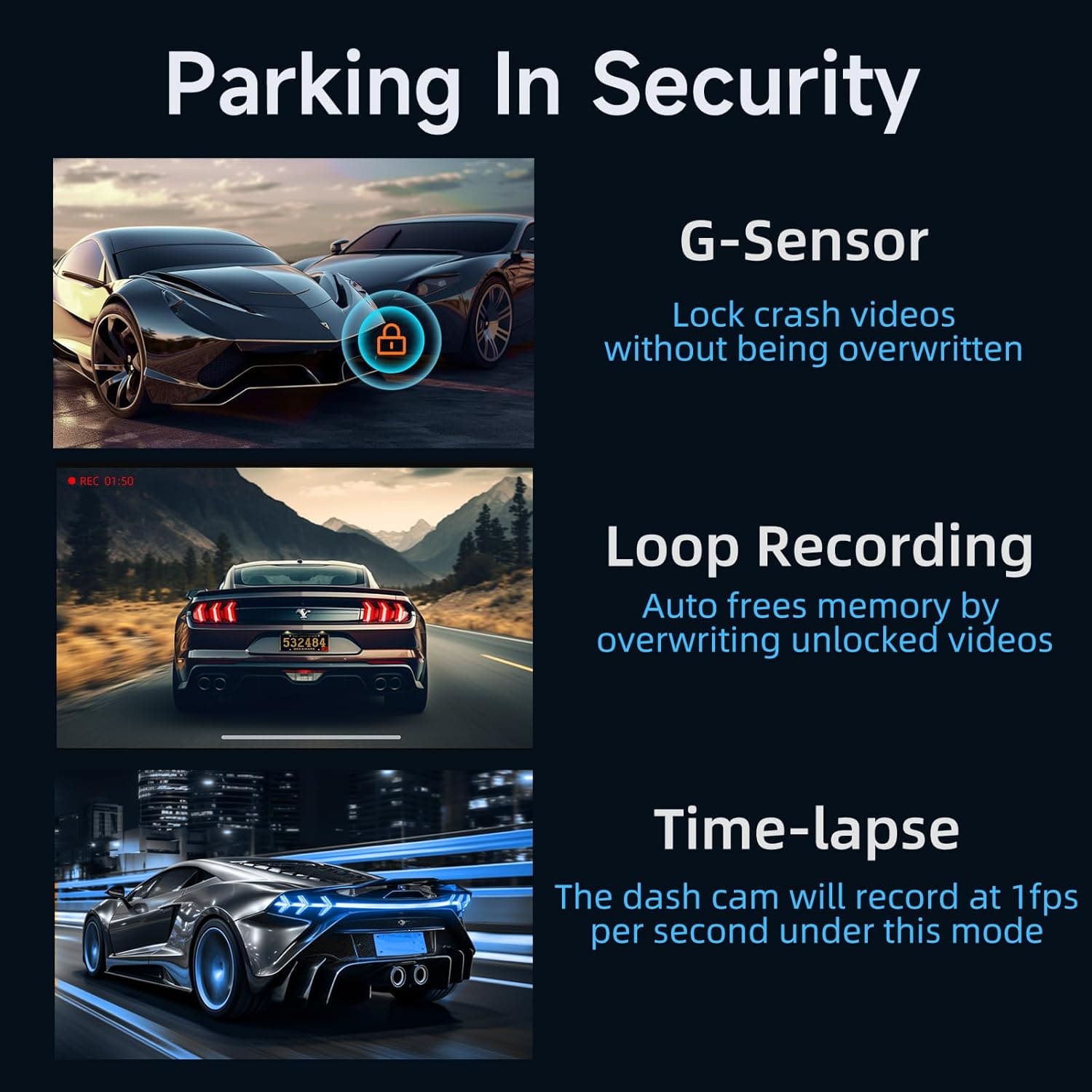 LDAS Dash Cam Front 2.5K: Mini Dash Cam for Cars, 1440P Car Camera with APP, WiFi Dash Cam with WDR Night Vision, 24 Hours Parking Monitor Dashcams, 160°Wide, G-Sensor - LDAS ELECTRONICS