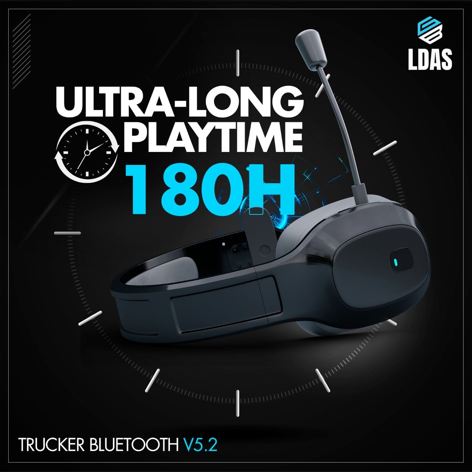 LDAS Trucker Bluetooth Headset GeForce1 - LDAS ELECTRONICS