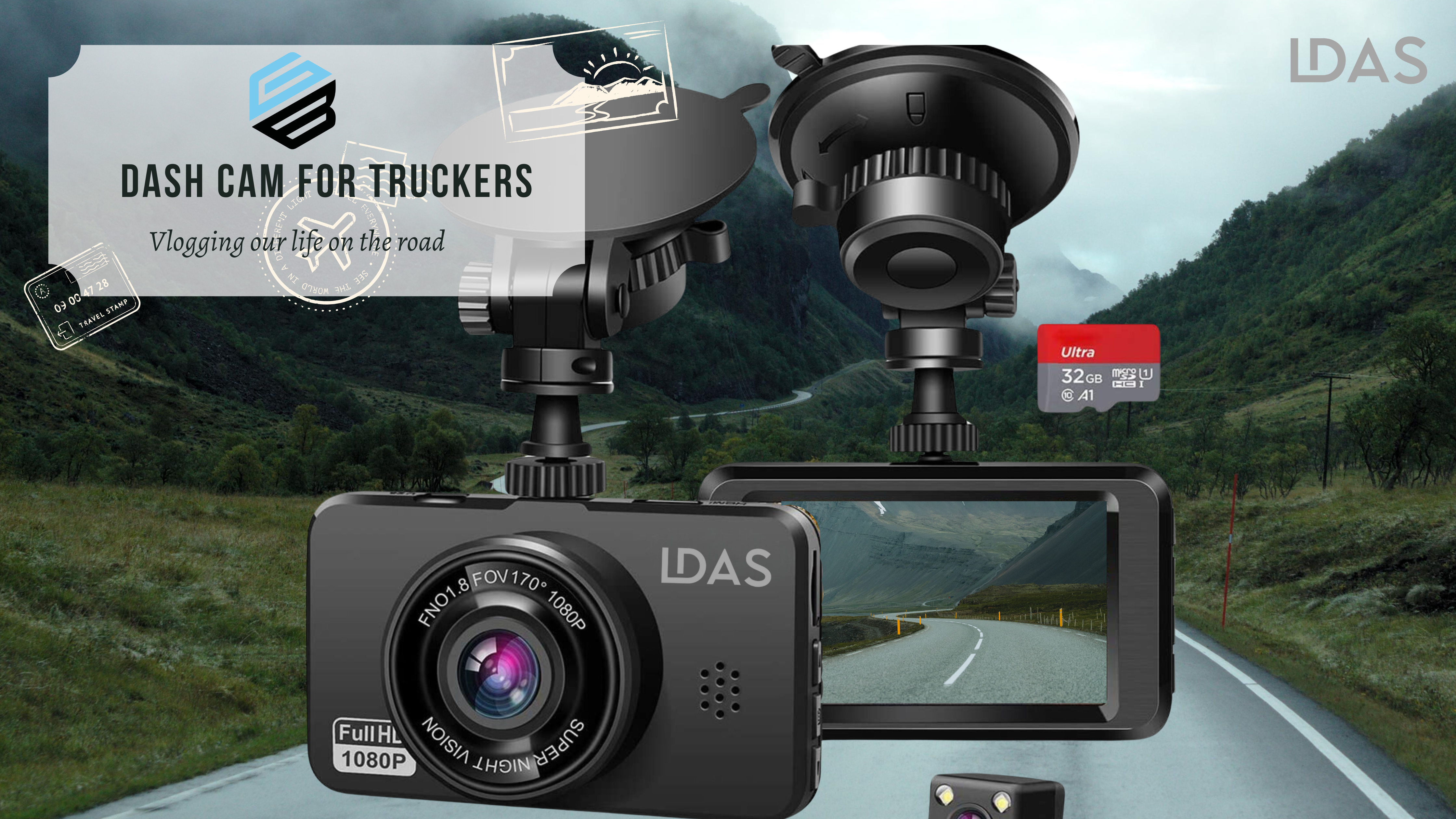 Dash cam by ldas electronics for better safety of the drivers .