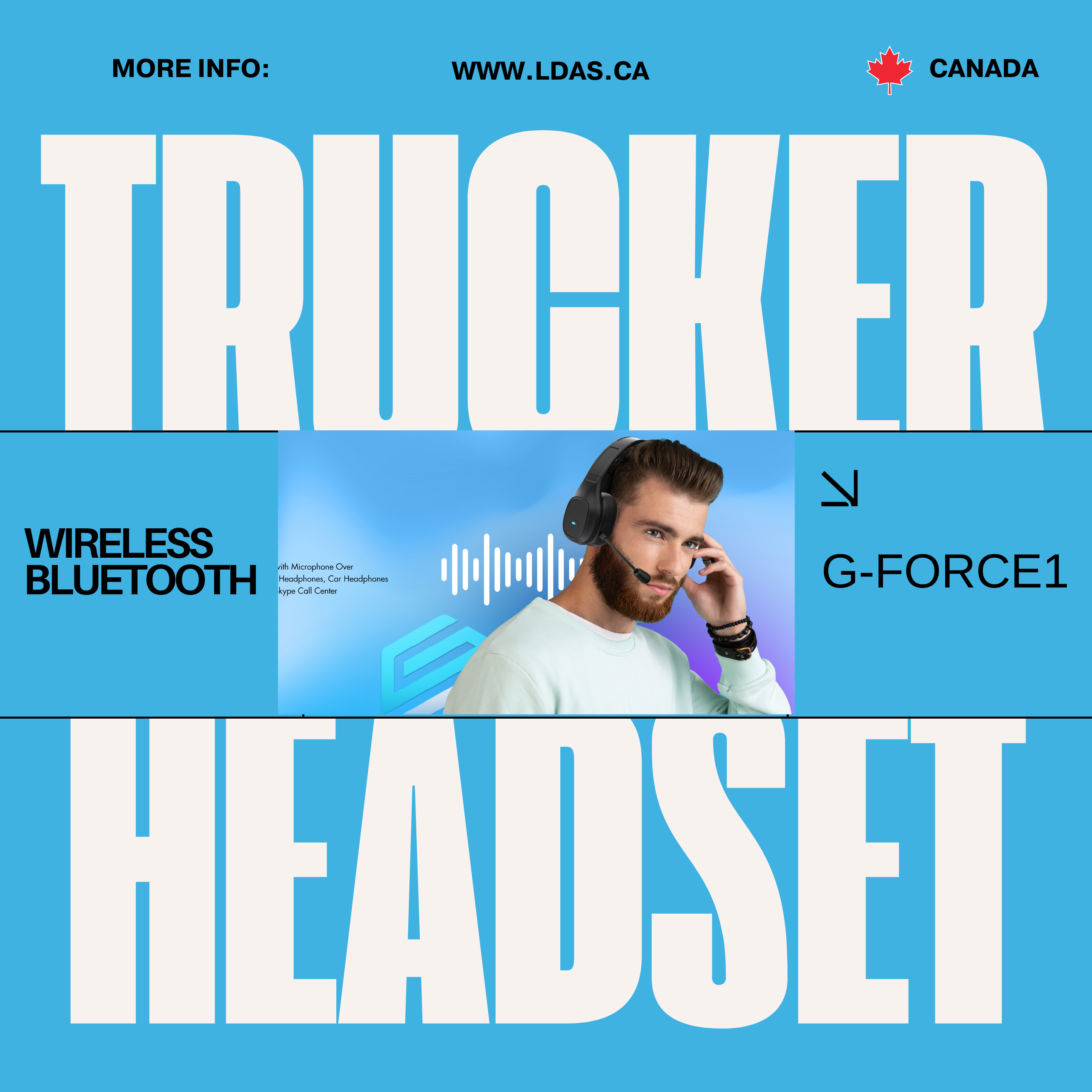 truckers headset G-FORCE 1  by ldas in Canada .