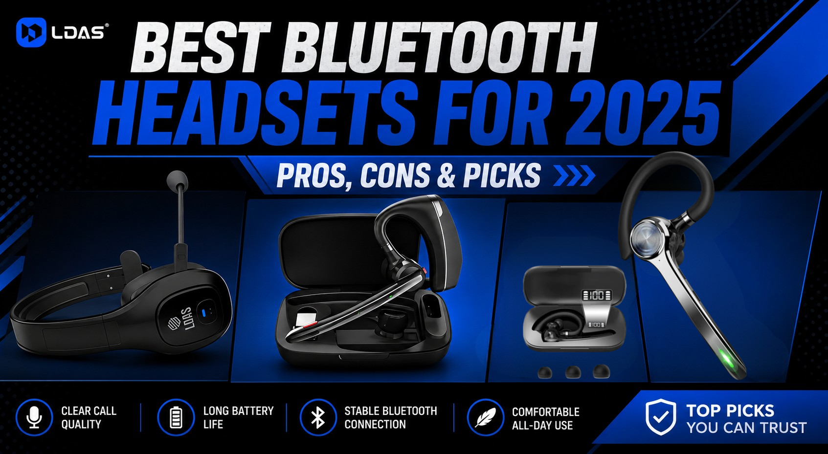 Best Bluetooth Headsets for 2025 — Pros, Cons &  Picks