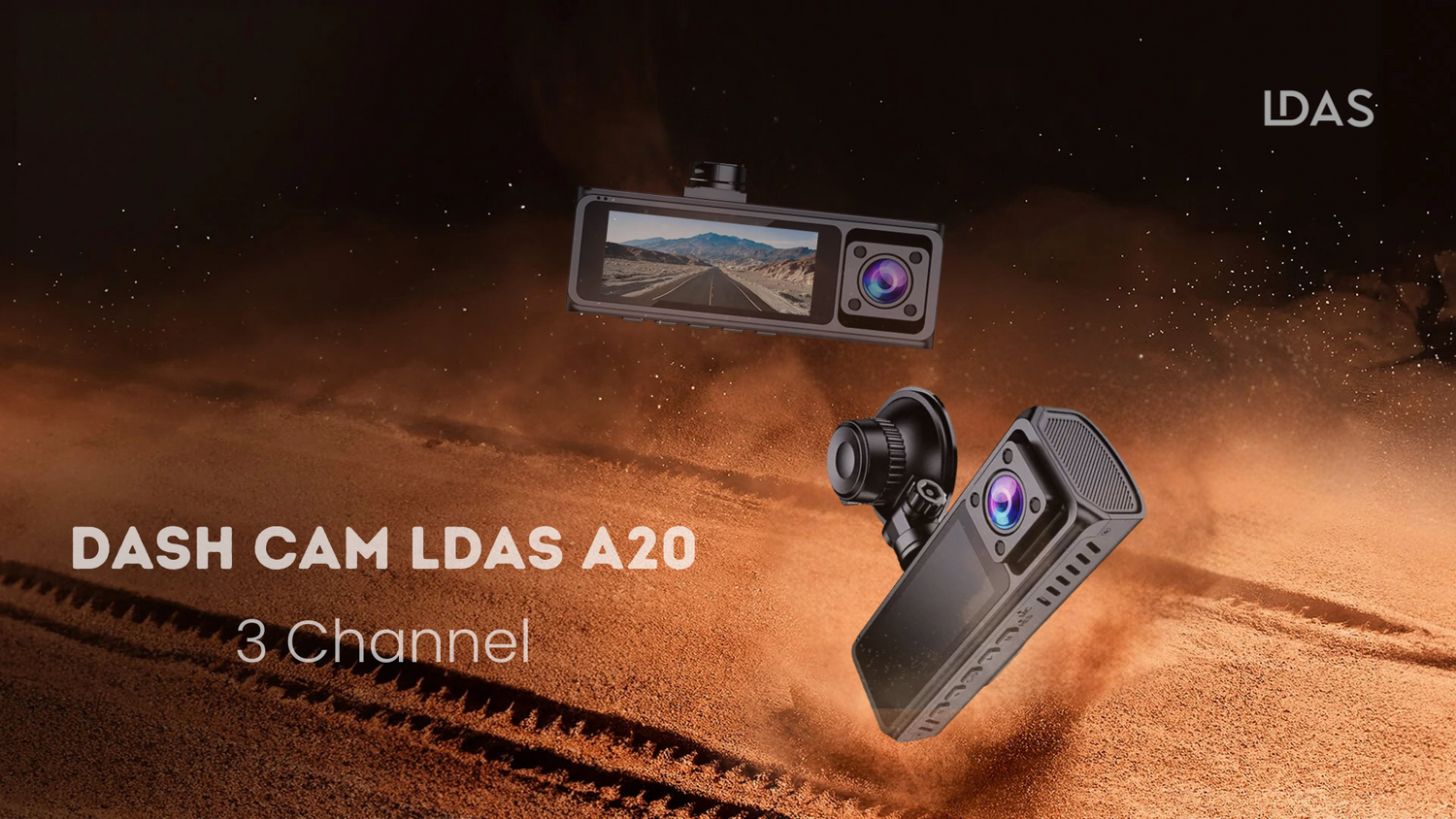 LDAS A20 Dash cam 3 channel 