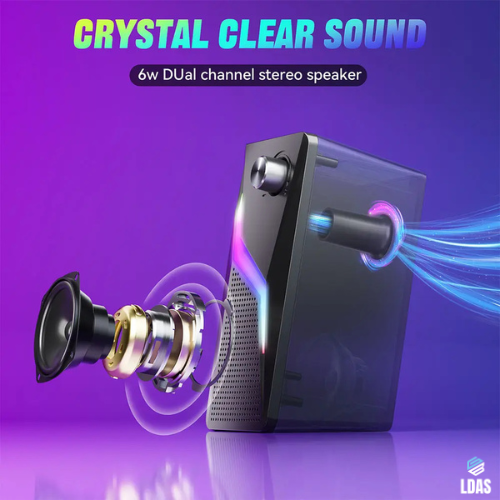 LDAS Computer Speakers for Desktop Monitor, USB/USB-C Powered PC Speak